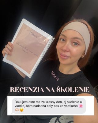 Každá správa, ktorú od vás po školení dostanem, ma úprimne dojme. 🩷 Vážim si, že si ma vyberáte ako niekoho, kto môže stáť...